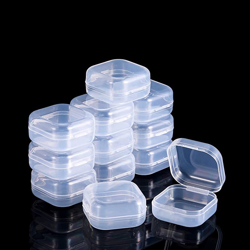 Set 3 hộp nhựa trong suốt đựng trang sức
