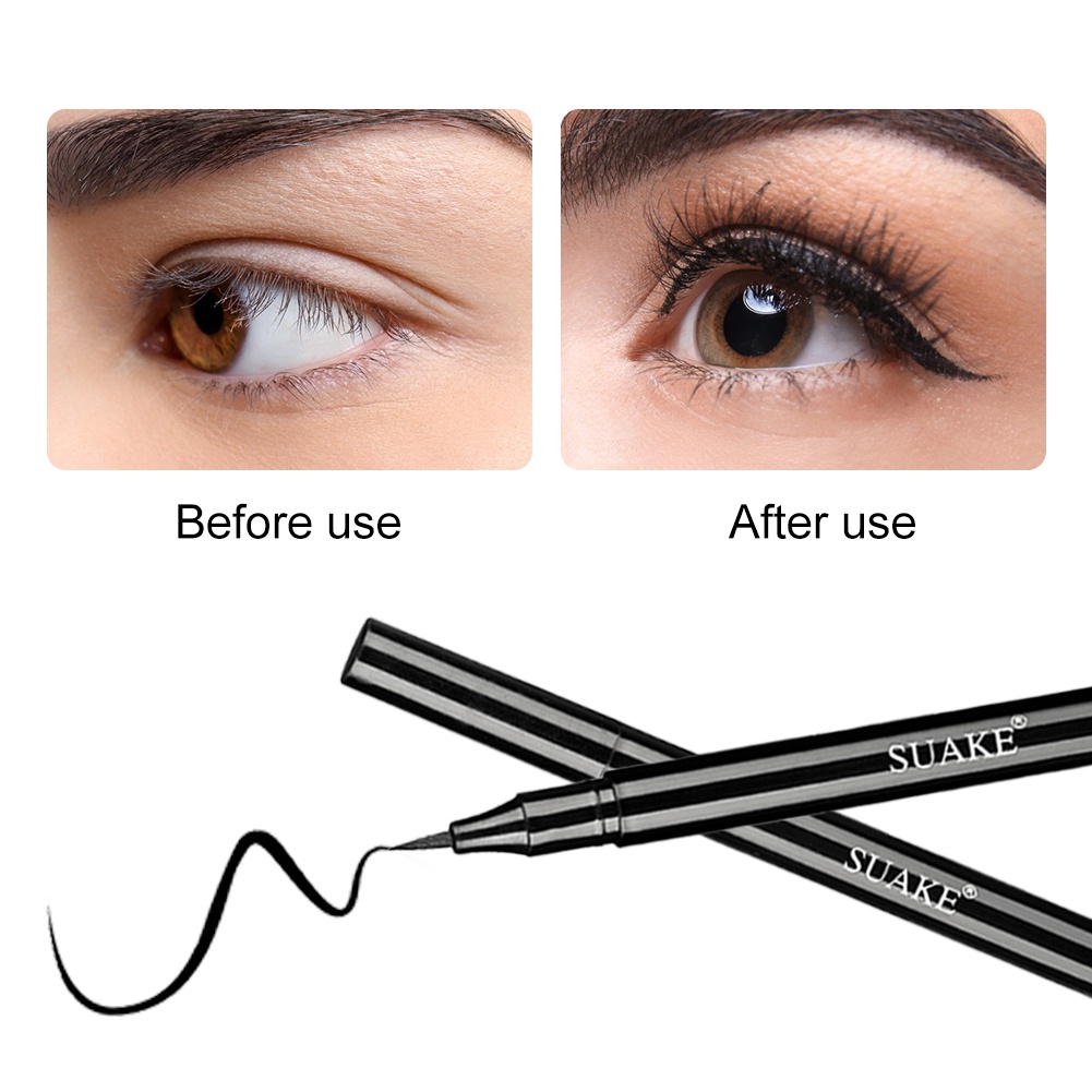 Bút kẻ mắt JULYSTAR dạng lỏng chống thấm nước/nhanh khô/ chống mồ hôi/ chống dầu/ chống nhòe/ mịn màng lâu trôi màu đen