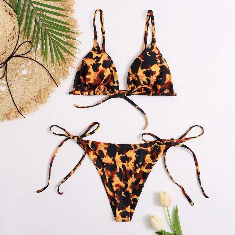 Bikini da báo,2 mảnh, hai mảnh sexy, quyến rũ, đồ bơi hàn quốc, tắm biển 💢