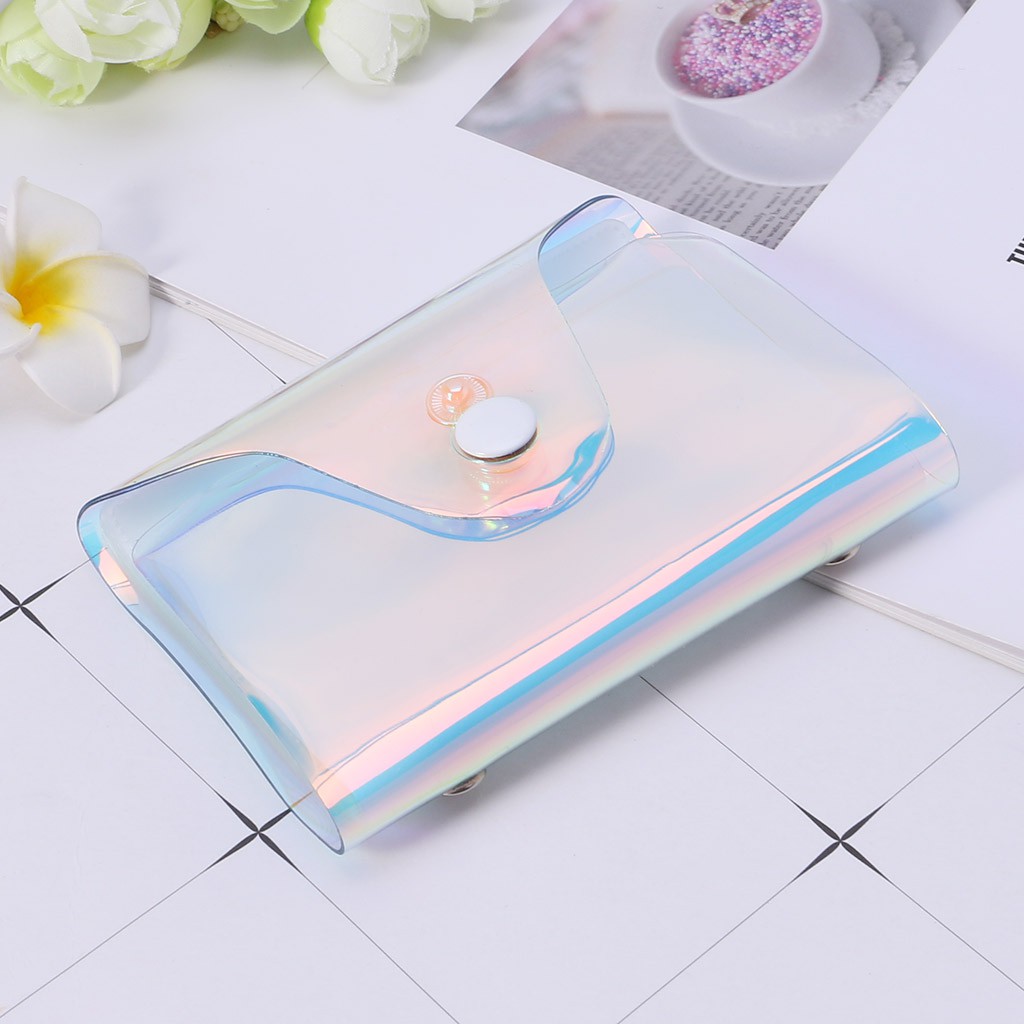 Bóp 20 ngăn đựng thẻ đa năng thiết kế màu hologram