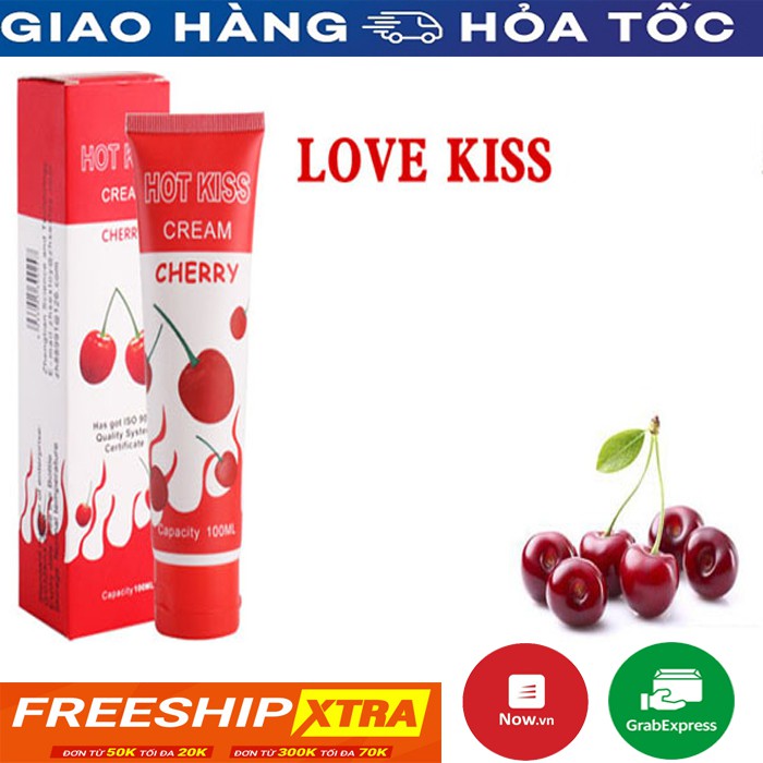 Gel bôi trơn vùng kín Hot Kiss Hương Cherry 100ml cam kết hàng chính hãng