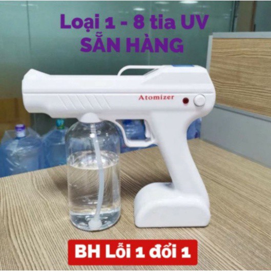 [ LOẠI 1- TIÊU DIỆT COVID ] Máy Phun Xịt Khử Khuẩn ATOMIZER , Máy Xịt Phun Nano 800ml Tích Hợp Đèn Xịt Diệt Khuẩn