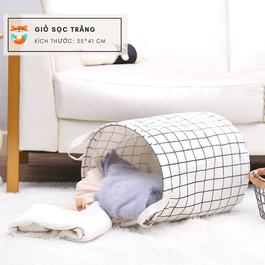 [Hình Thật] Giỏ Vải DidiDo Đựng Đồ Giặt/Quần Áo Bẩn (Ngẫu Nhiên)