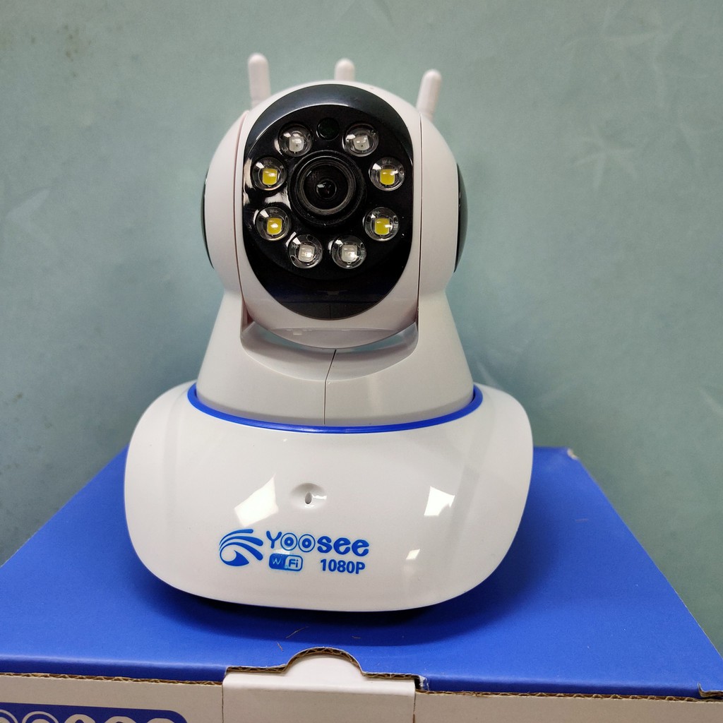 [Mã 267ELSALE hoàn 7% đơn 300K] Camera Yoosee Wifi 3 Anten Có Màu Ban Đêm Full HD - 8led | BigBuy360 - bigbuy360.vn