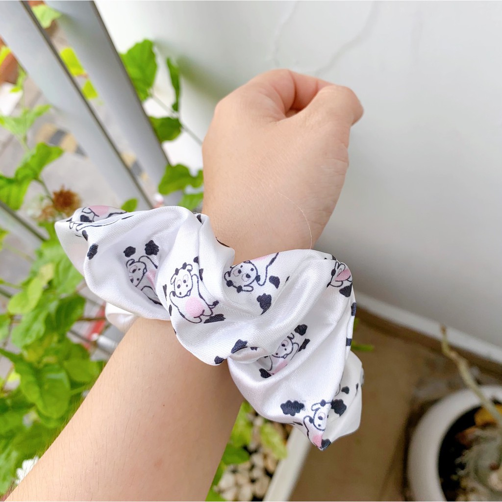Cột tóc scrunchies doreamon, khủng lông, scrunchies bạch tuộc