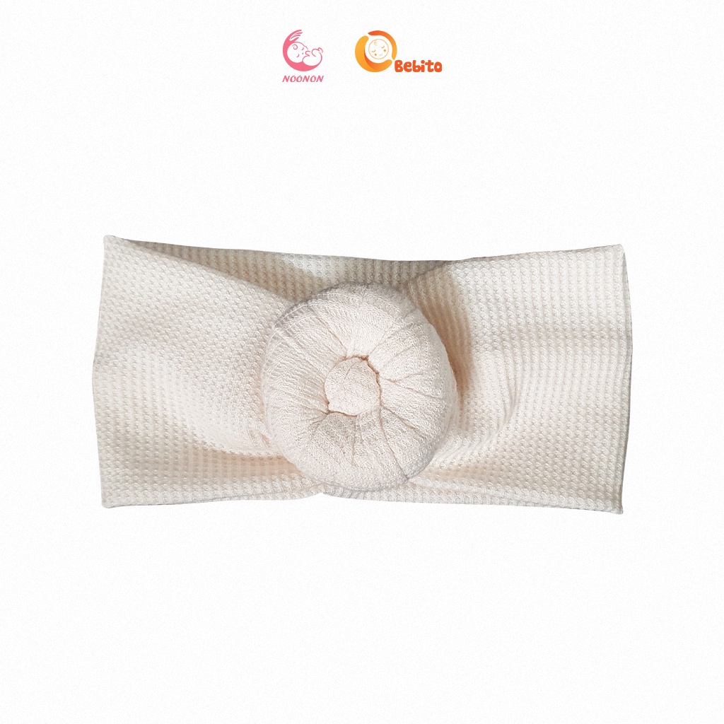 Băng Đô Nơ Củ Tỏi Cho Bé Gái -Turban Củ Tỏi Dễ Thương