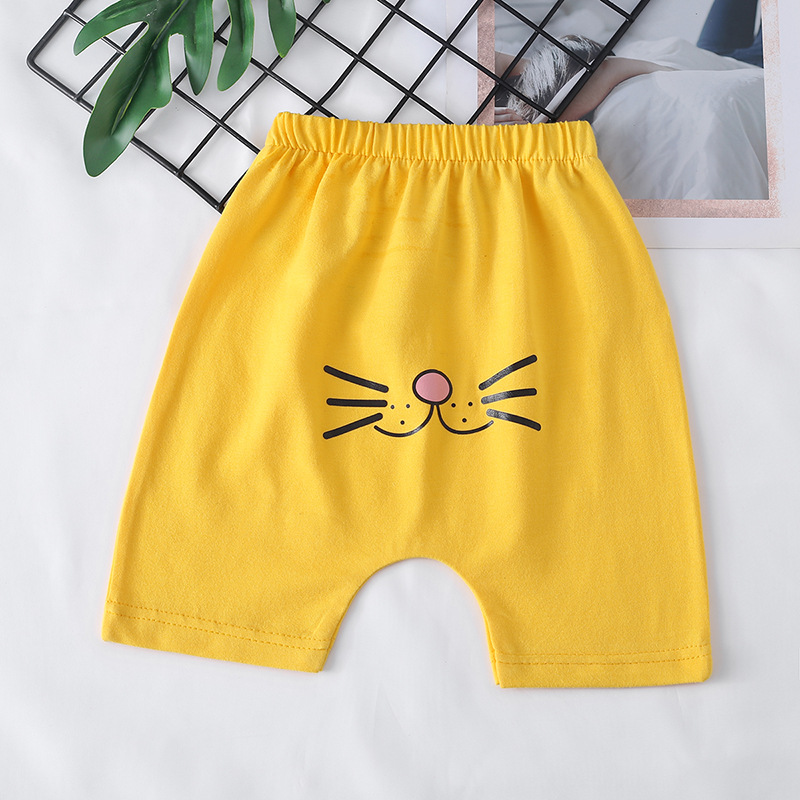 Quần Short Vải Cotton Mềm Mại Thoải Mái Họa Tiết Hoạt Hình Dễ Thương Cho Bé