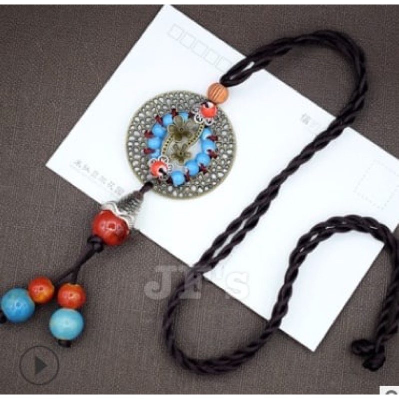 Vòng cổ thời trang bohemian, dây chuyền gốm sứ cho nữ JohniFashion 31