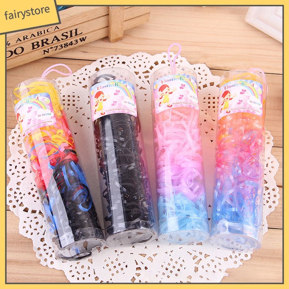 Set 220 dây chun buộc tóc nhiều màu sắc tiện dụng