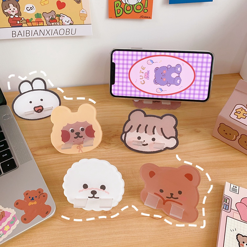 Giá đỡ điện thoại để bàn phong cách hoạt hình đáng yêu | BigBuy360 - bigbuy360.vn