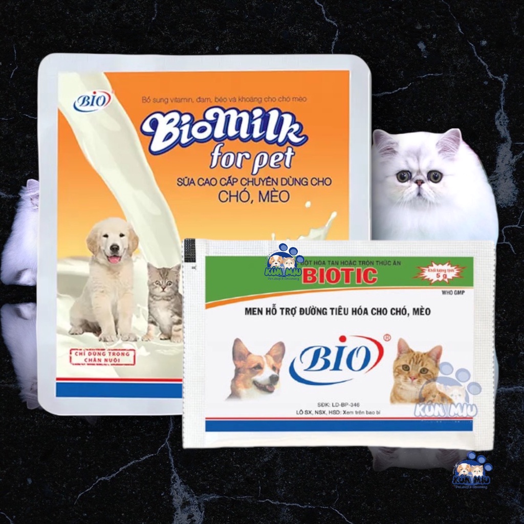 Sữa bột cho chó mèo Bio Milk 100g-Kún Miu