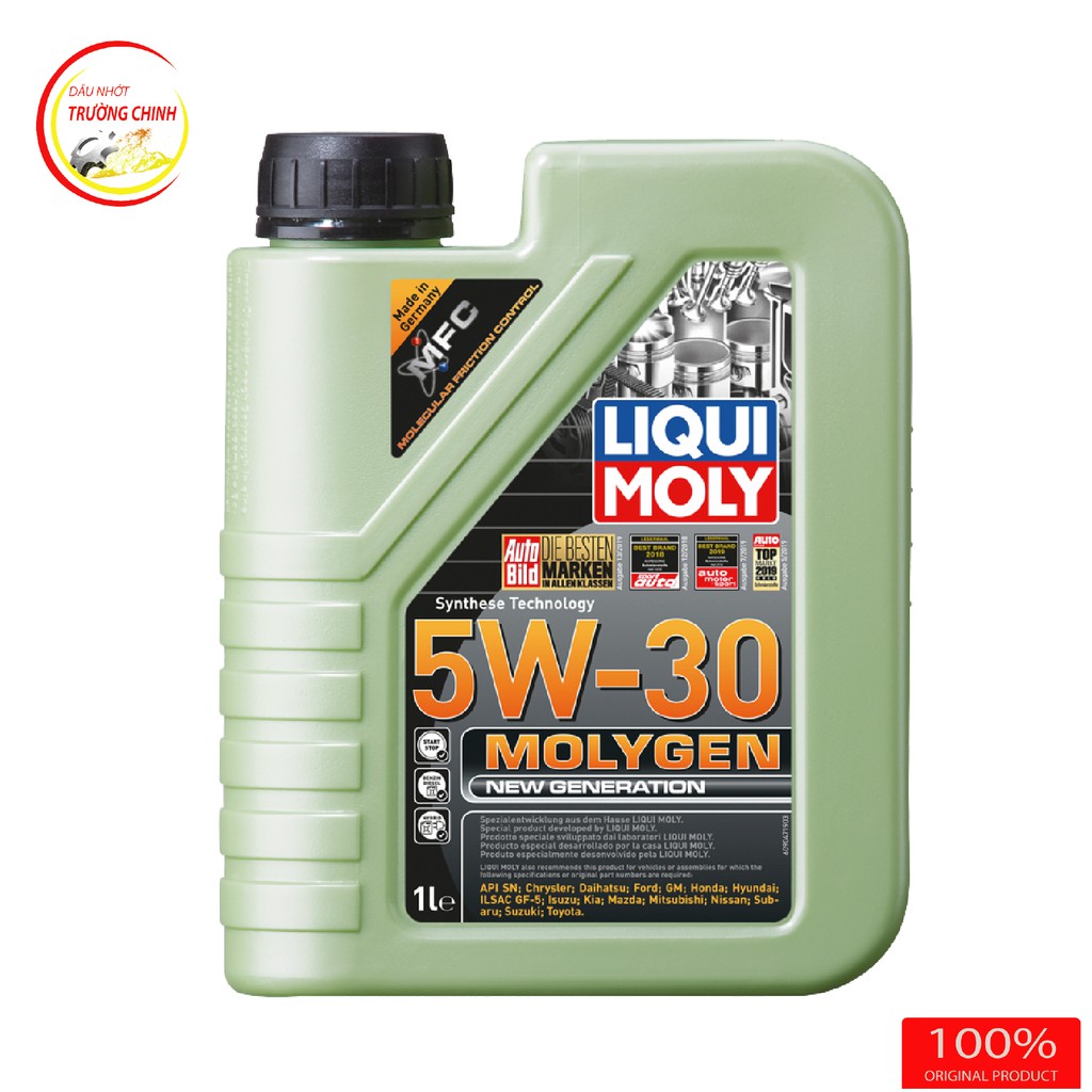 Nhớt Liqui Moly Molygen 5W30 dành cho xe ga, xe ô tô bình 1L