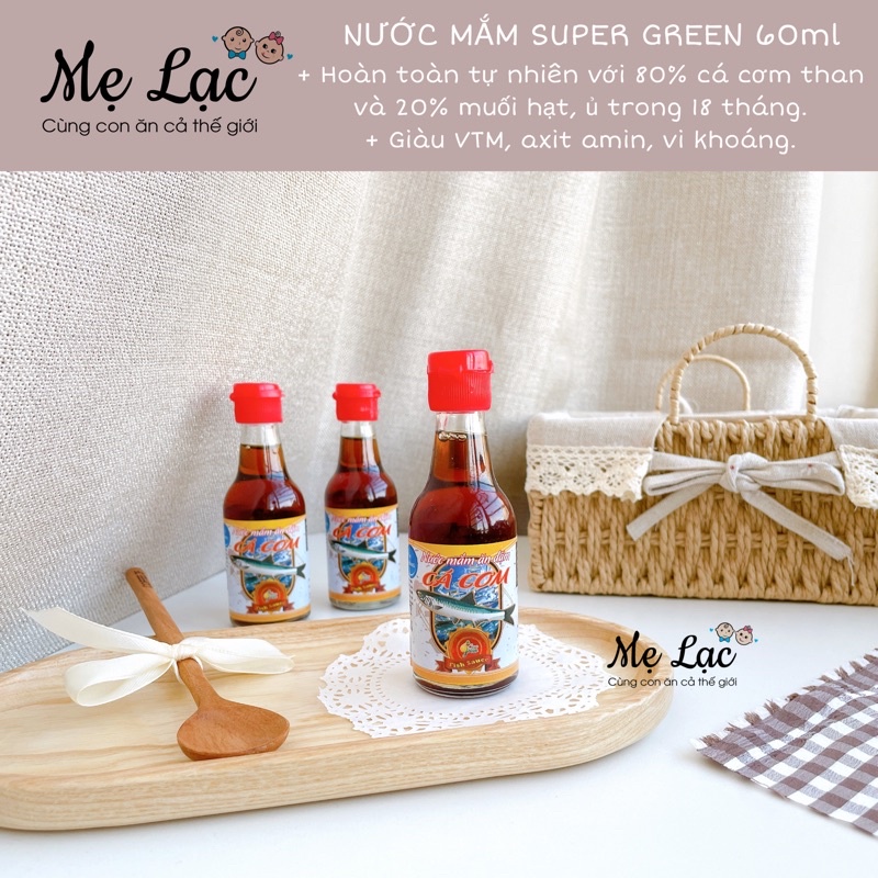 Nước mắm Lê Gia cho bé ăn dặm từ 6 tháng tuổi, chai 60ml