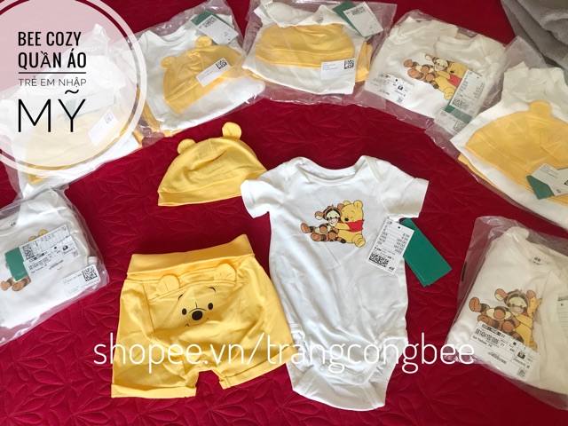 Set sơ sinh gấu Pool chính hãng UK Săn sale giá rẻ size 4-6M đến 6-9M