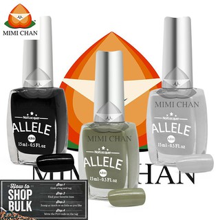 Các Màu Da Xi Măng, Khói, Đen, Trắng Quý Phái, Sơn Móng Tay Allele - AE01 Chai 15ml, Đa Dạng Màu Sắc, Không Độc Hại