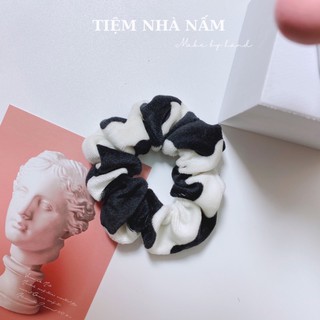 🎀 CỘT TÓC SCRUNCHIES BÒ SỮA SIÊU HOT HIT - [ Nhà Nấm handmade ]