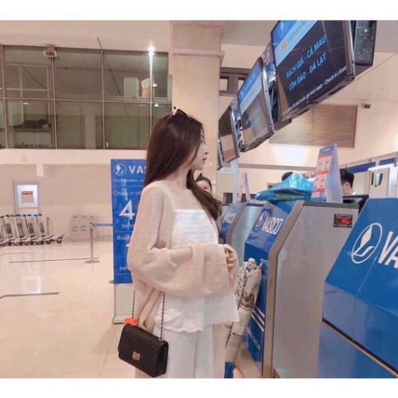 Áo Khoác Cardigan Len Mỏng Cho Nữ Phong Cách Ulzzang Đi Đà Lạt Dạo Biển Du Lịch Labibi K4T2