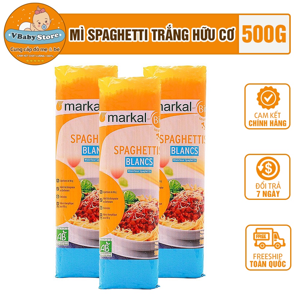 Mì Spaghetti trắng hữu cơ Markal 500g