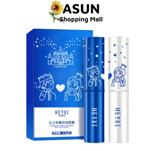 Set 2 Cây Son Dưỡng Môi Heyxi Vaseline Lovers Lip Balm 6g