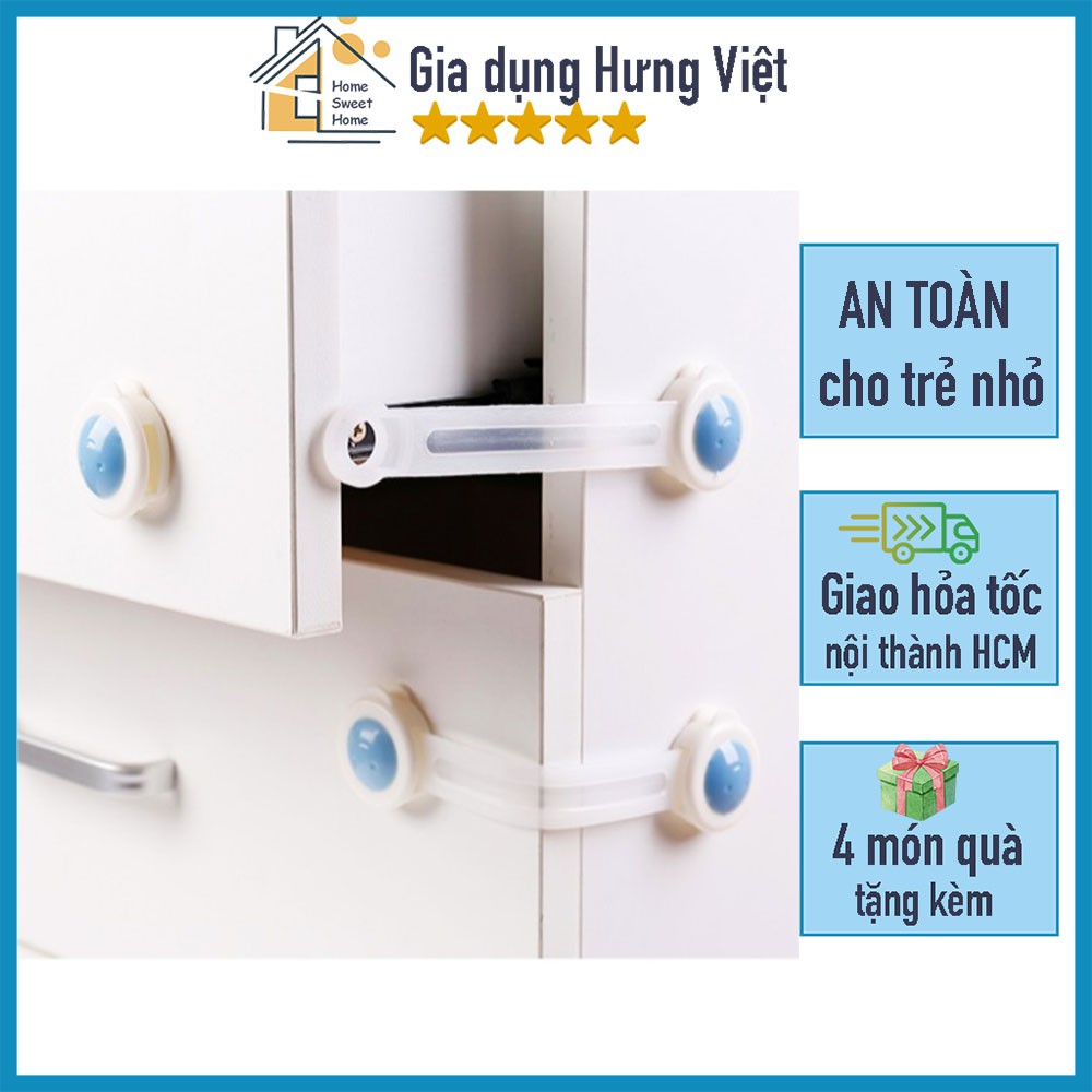 Dây Khóa Gài Tủ Lạnh/ Ngăn Kéo/Tủ Đồ (Loại Dẻo) chống trẻ em nghịch mở [KHÓA TỦ DẺO]