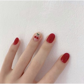 Nailbox móng úp đỏ cherry