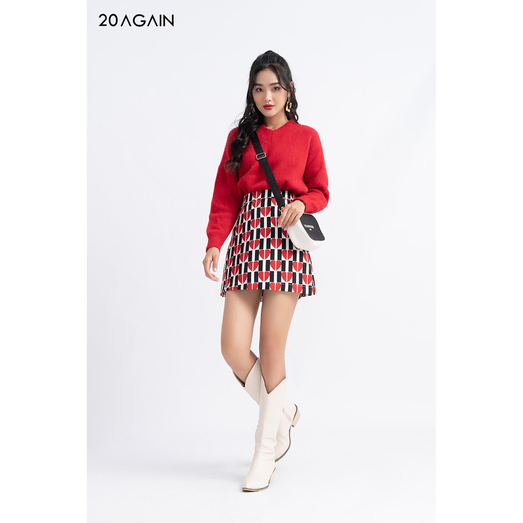 [Mã WABR1111 giảm 10% đơn 250K] Chân váy dáng A 20AGAIN thiết kế trẻ trung năNg động chất lụa cao cấp JAC0027 | BigBuy360 - bigbuy360.vn