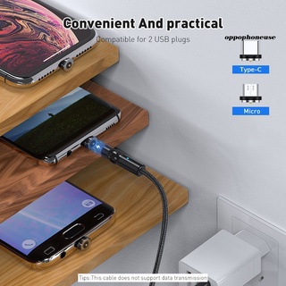 Dây Cáp Sạc Nhanh Nam Châm Cổng Micro Usb Type C 540 Độ Qc3.0