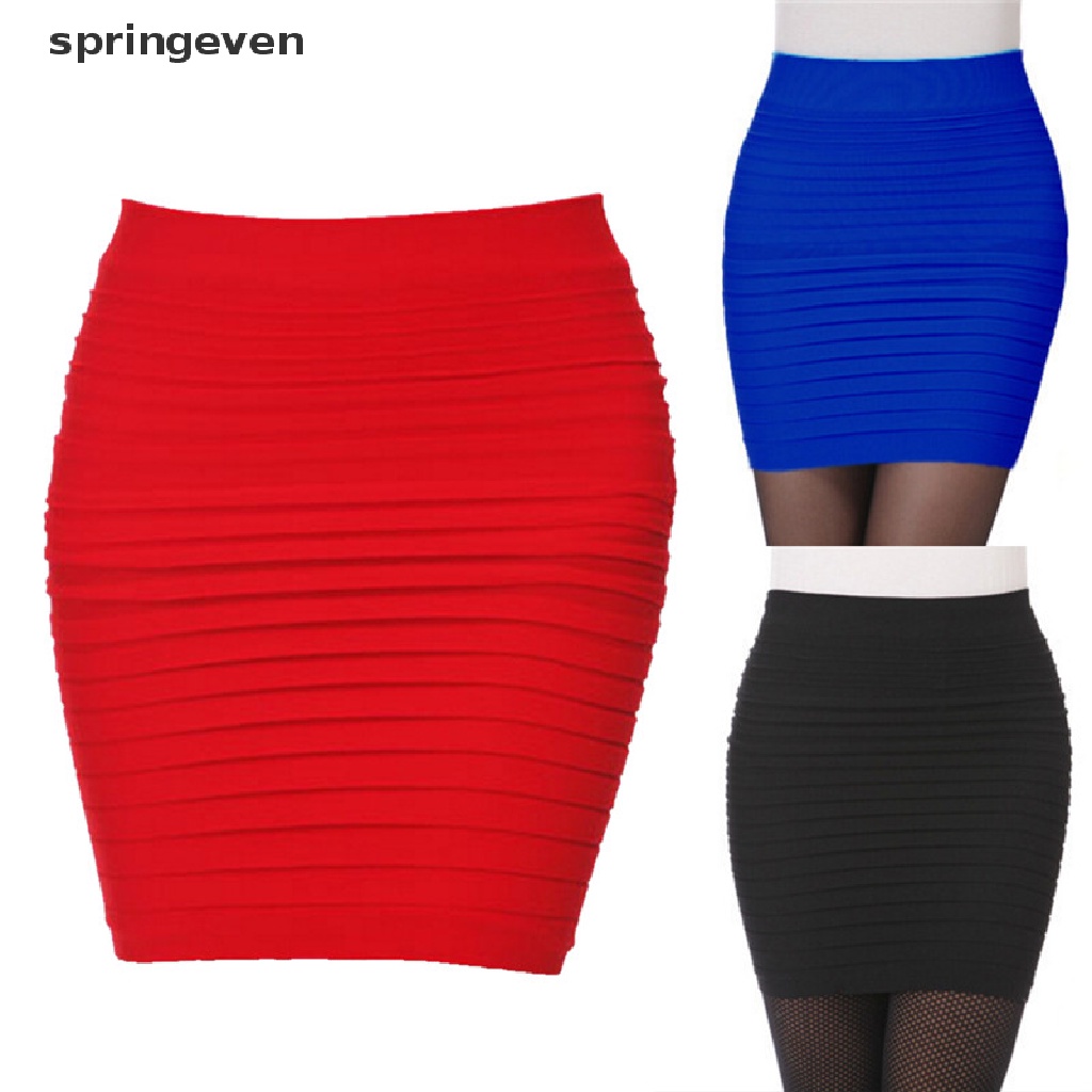 Chân Váy Mini Lưng Cao Kẻ Sọc Gợi Cảm Cho Nữ