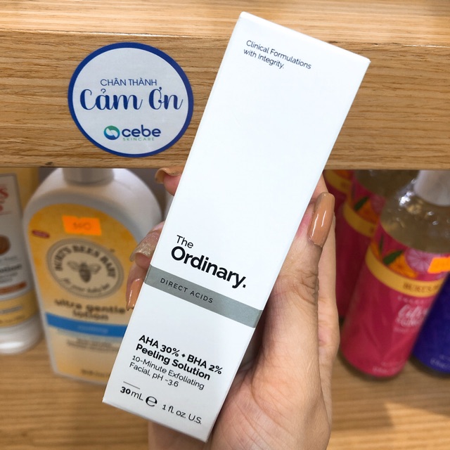 Serum tẩy tế bào chết The Ordinary AHA 30% + BHA 2% Peeling Solution (30mL)