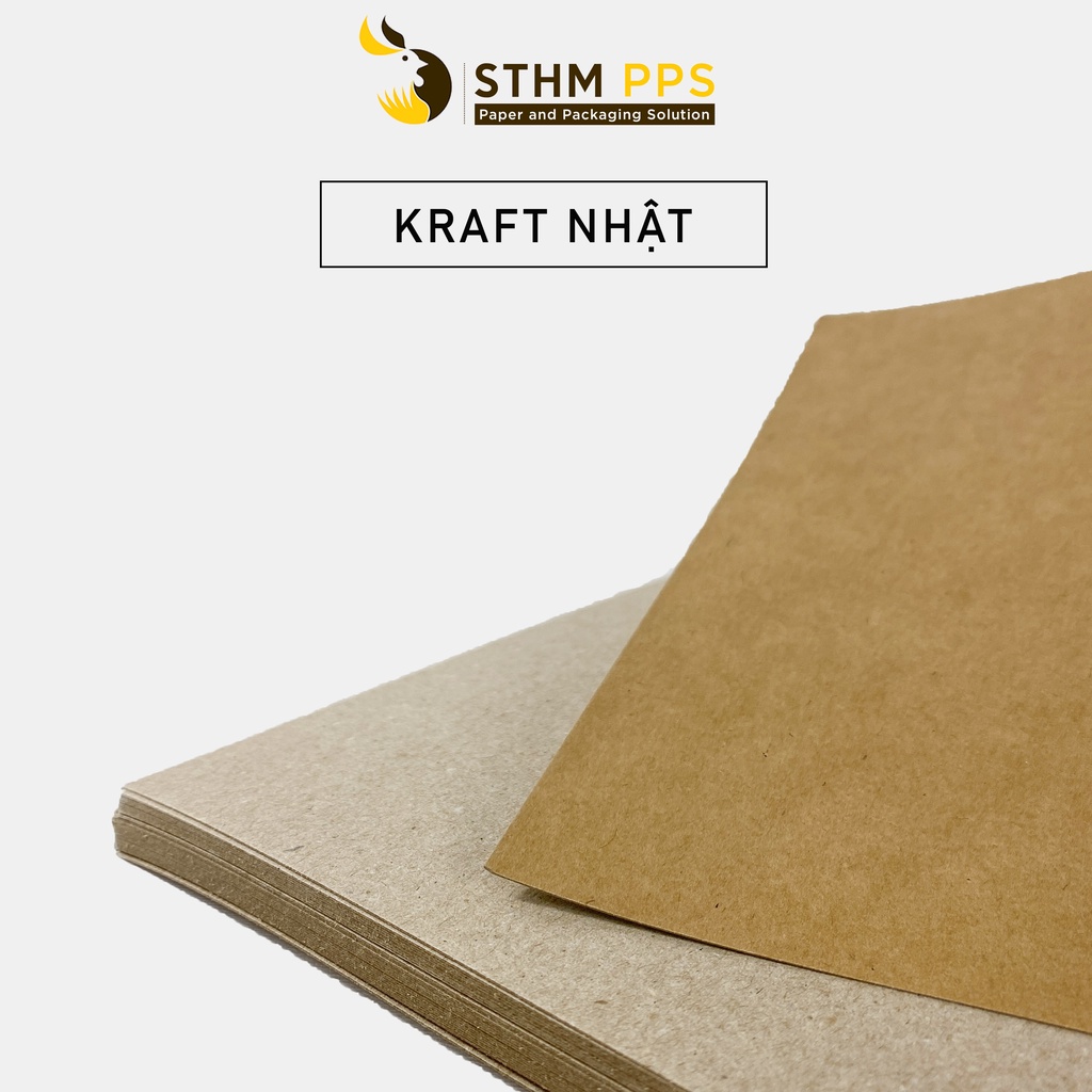 10 tờ Kraft Nhật - A4 - 170gsm và 280gsm - Làm bìa sổ - STHM PPS