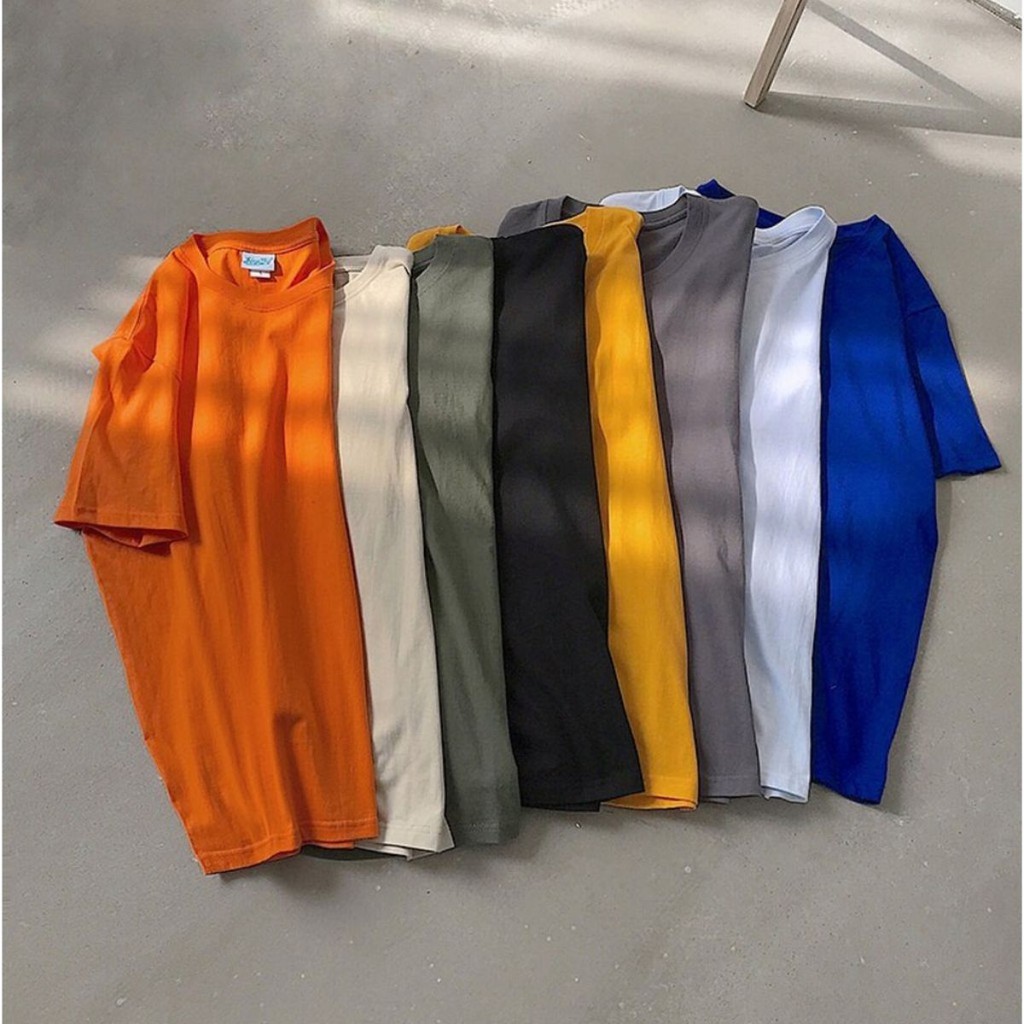ÁO THUN TRƠN OVERSIZE ĐỦ MÀU UNISEX ZOOZOO (16 Màu)