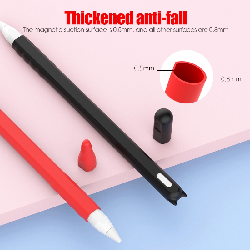 Vỏ bọc chất liệu silicon cho bút cảm ứng Apple Pencil 2 Stylus