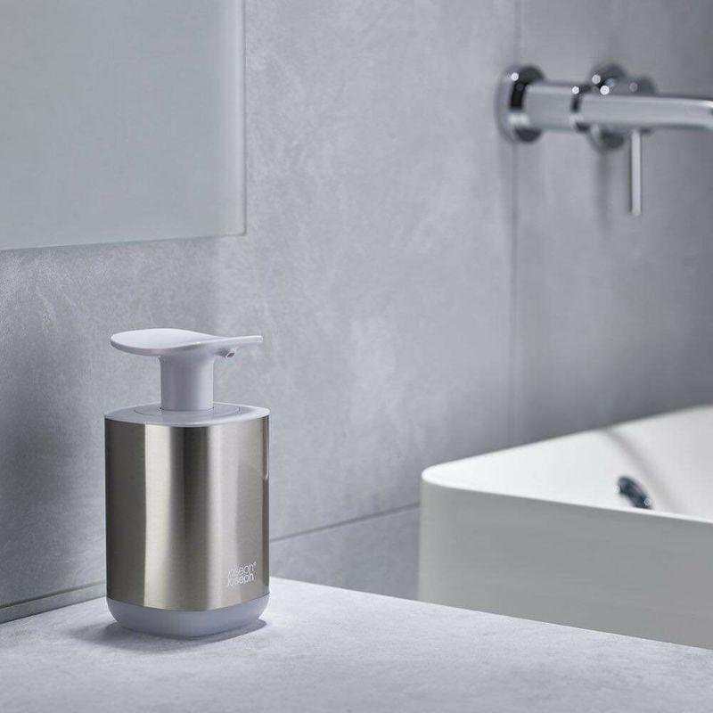 SET BÌNH ĐỰNG NƯỚC RỬA TAY VÀ KHAY ĐỰNG BÀN CHẢI, KEM ĐÁNH RĂNG JOSEPH INOX