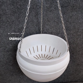 Combo 4 chậu nhựa treo dây xích bền đẹp hàng chất lượng