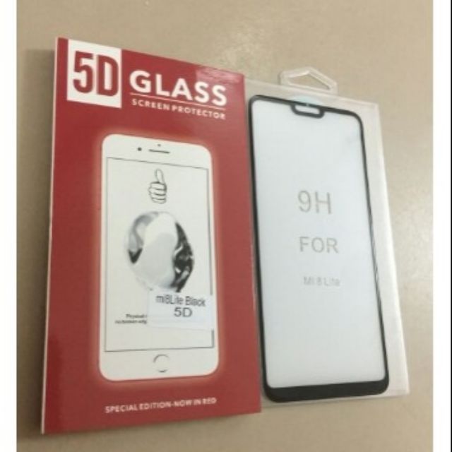 Dán full 5d xịn cho xiaomi mi 8 lite