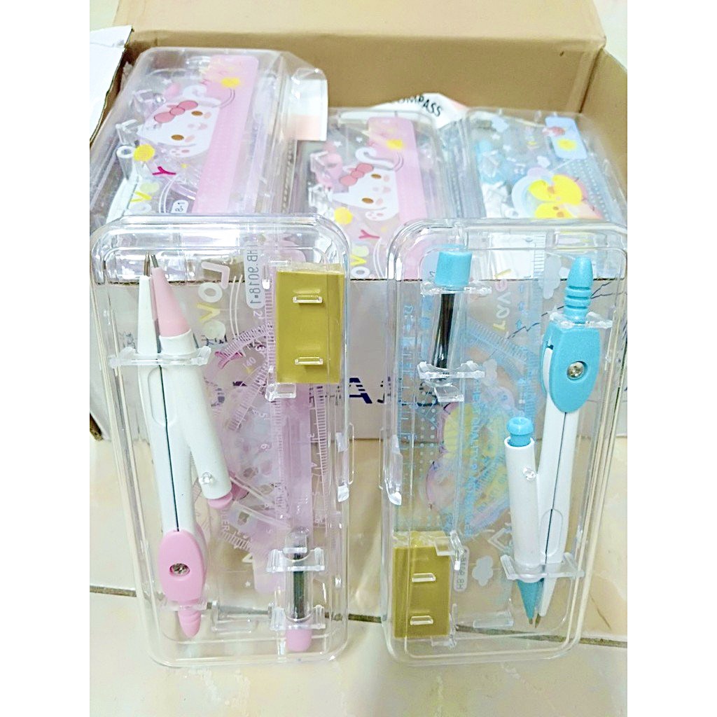 ( 12 Bộ ) Compa Bộ Học Sinh 9018 Siêu Đẹp Camshop