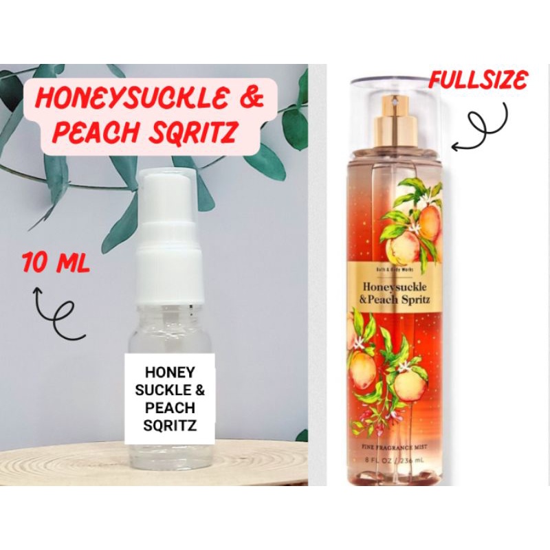 XỊT THƠM HONEYSUCKLE AND PEACH BATH AND BODYWORKS