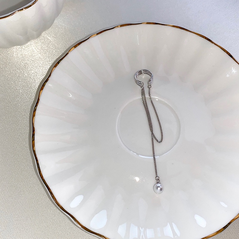 Khuyên Kẹp Vành Tai Dạng Kẹp Không Xỏ Bằng Hợp Kim Đơn Giản Khí Chất Cao Cấp