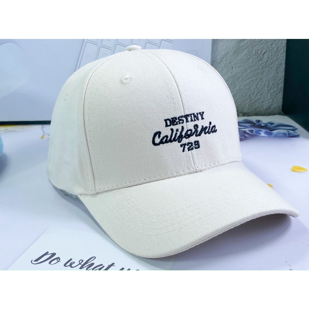Mũ Lưỡi Trai Nón Kết Nhung Unisex Nam nữ Chữ California Nam Nữ Thời Trang - Hata24h
