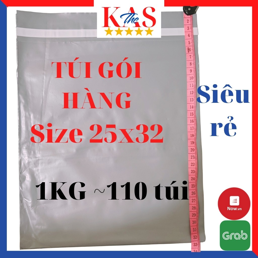 (Thanh lý xả lỗ) Túi Gói Hàng, Túi Niêm Phong Tự Dính ( 1kg Size 25/28 )