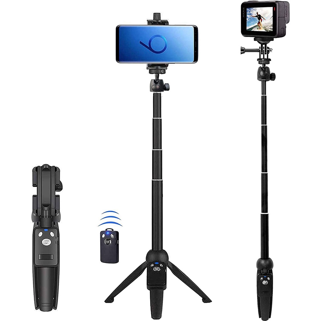 GOPRO Gậy Chụp Ảnh Tự Sướng 40 Inch Không Dây Có Thể Mở Rộng Cho Iphone 12 11 Pro Xs Max Xr X 8plus 7 Samsung Galaxy S20 S10 Pro | BigBuy360 - bigbuy360.vn