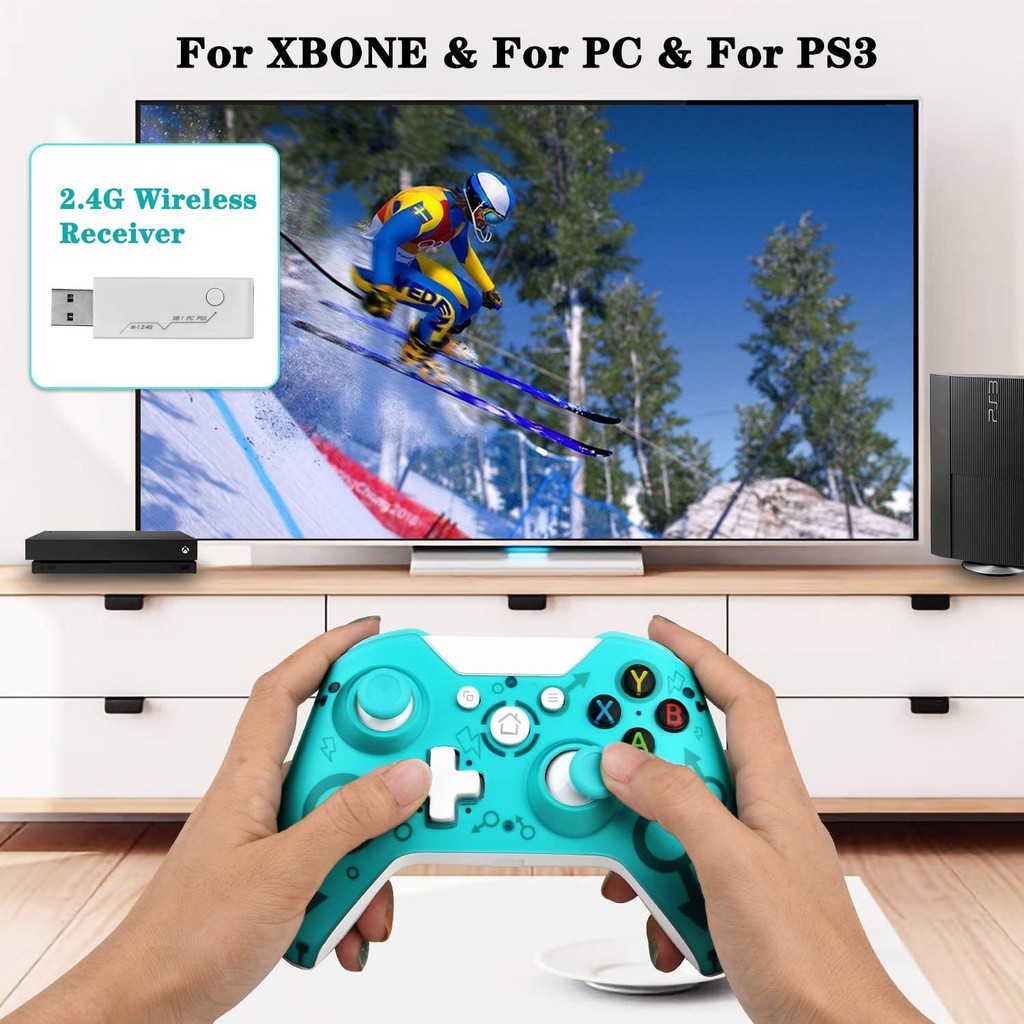 Tay cầm chơi game không dây N1 2.4GHz Wireless USB Game Controller for Xbox One PS3 PC Dual Motor
