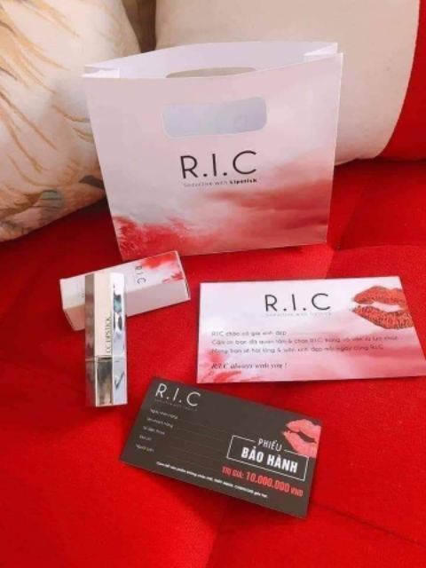 {HOT} Son Ric Lipstick - Đỏ cam Chuẩn màu, Lì và Dưỡng, Bảo hành 10 triệu đồng