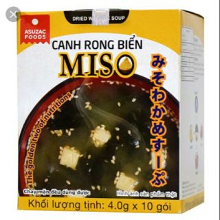 canh rong biển miso  ASUZAC Nhật bản hộp /10 gói
