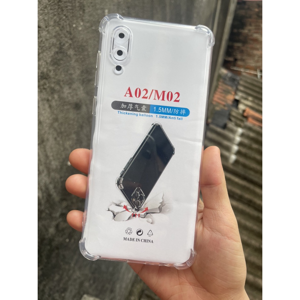 Ốp lưng Samsung Galaxy A02 - M02 dẻo Trong suốt Chống sốc