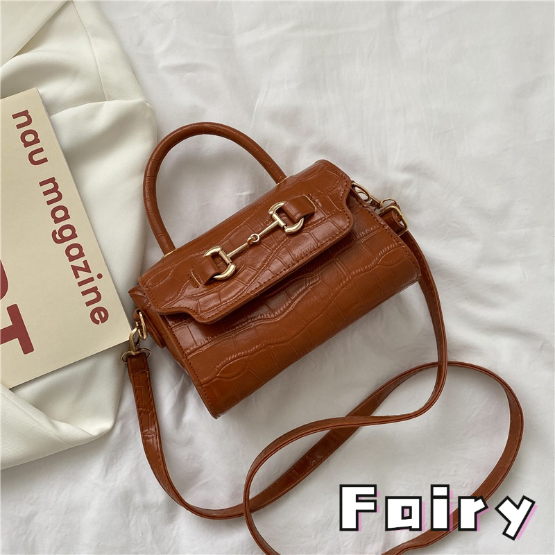 Túi Xách Đeo Chéo Một Bên Vai Dập Nổi Họa Tiết Đơn Giản Thời Trang Phong Cách Hàn Quốc Dành Cho Bạn Nữ