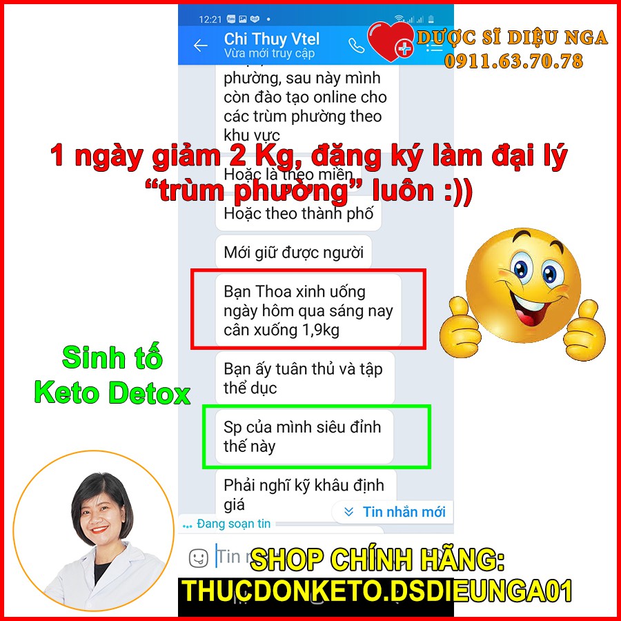 Hàng hot -  Combo 3 hộp Keto Detox - Giảm cân Keto CẤP TỐC bằng sinh tố [Chính hãng] (Sinh tố Keto Detoxx) | BigBuy360 - bigbuy360.vn
