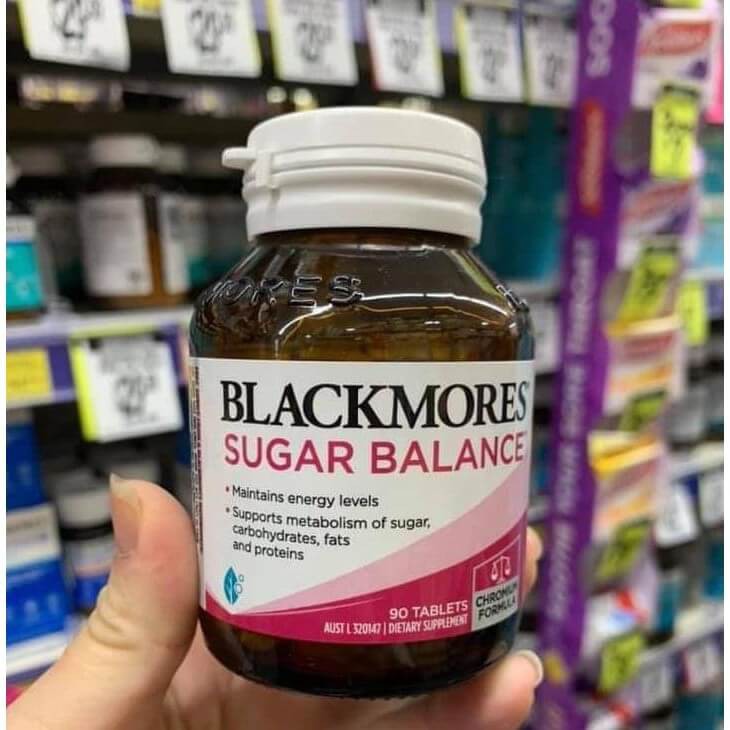 (Tem Chemist) Viên uống cân bằng đường huyết Blackmores Sugar Balance dành cho người bị tiểu đường - 90 viên