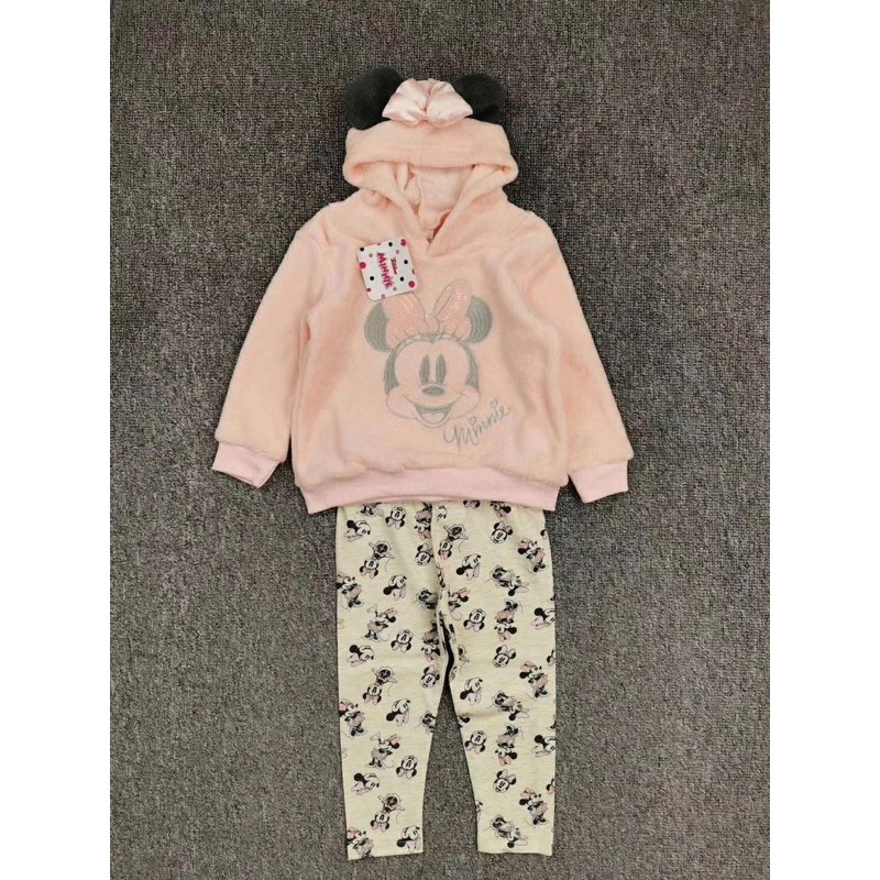 Bộ lông mickey hồng HM xuất xịn cho bé gái