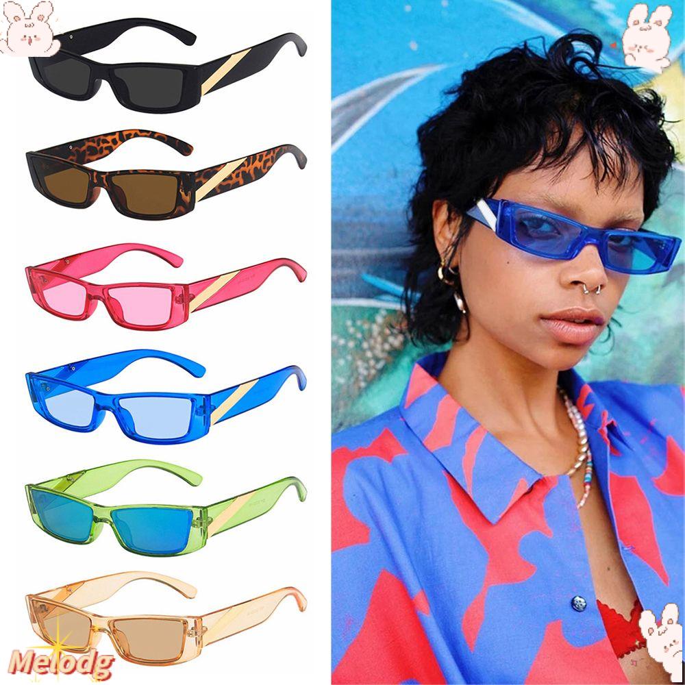 Kính Mát Hình Chữ Nhật Nhỏ Chống Tia UV400 Thời Trang Cho Nữ